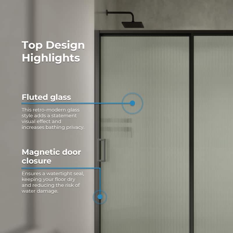 Stanford Sliding Clear Alcove Shower Door