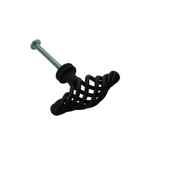 Cabinet Pulls Birdcage Black Wrought Iron 2 Free Shipping On Cabinet Pulls Birdcage Black Wrought Iron 2