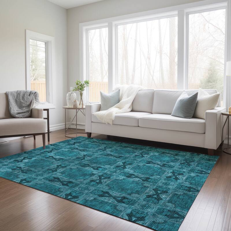 Rara Lush Floral Weather Resistant Versatile Elegance Outdoor Rug