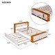 preview thumbnail 3 of 18, Full Size Platform Bed with Trundle, Storage Headboards and USB Charging Design