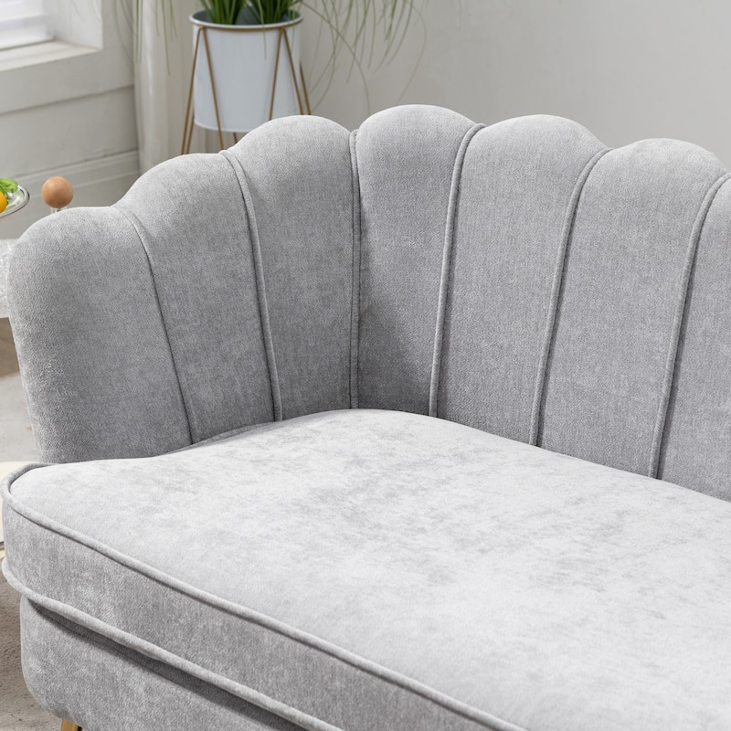 59"W Mid-century Modern Tufted Loveseat Upholstered Sofa
