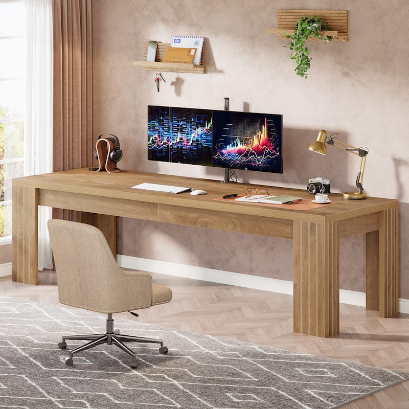 78.7 Inches Extra Long Desk for 2 People, Large Two Person Computer Table