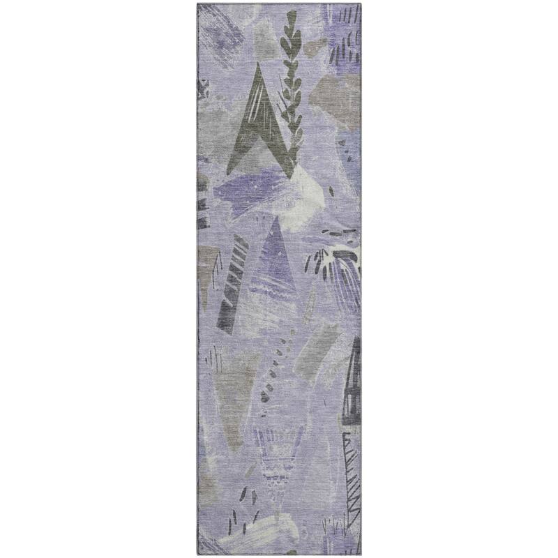 Premium Washable Super Soft Abstract Fragments Mayfield Rug