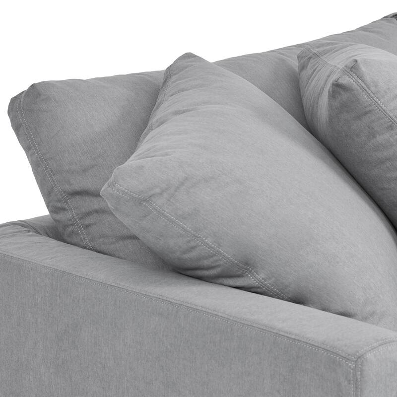 Ciara 93" Modern Upholstered Slipcovered Cloud Sofa Couch
