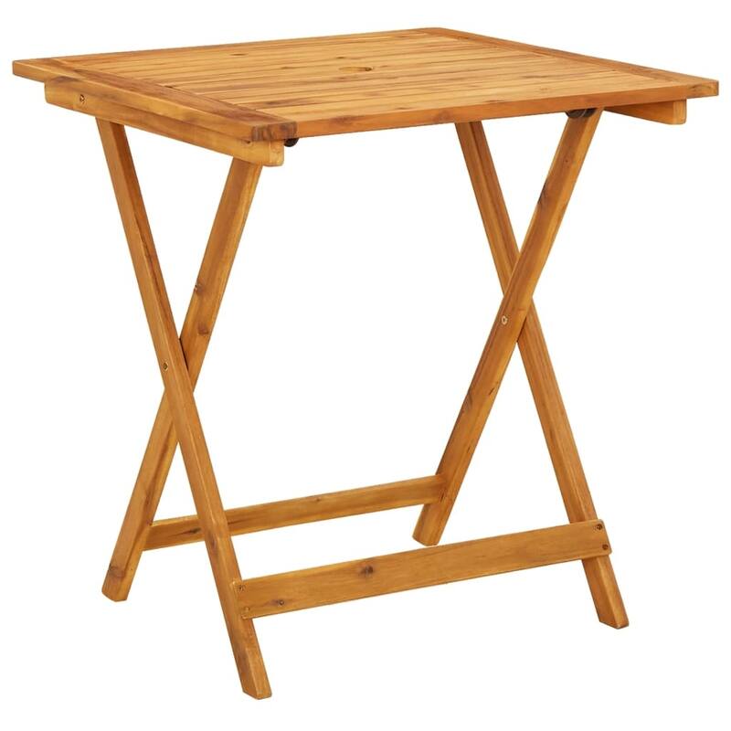 vidaXL Bistro Set Grey Solid acacia wood, polypropylene Standard