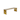 Niki 55 Inch Accent Bench, Slatted, Rectangular, Luxurious Brushed Gold