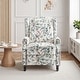 preview thumbnail 72 of 91, Linen Manual Upholstered Recliner with Wood Legs