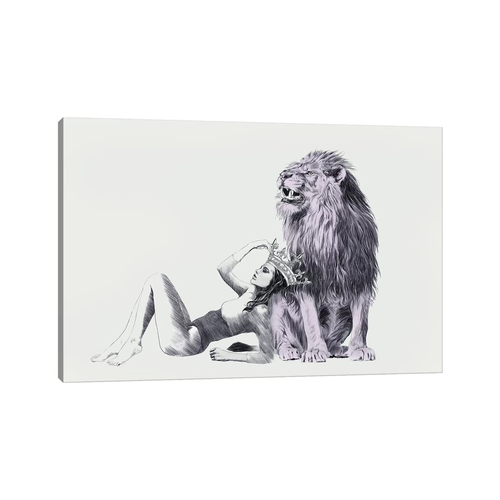 iCanvas "The Queen Leo " by Jenny Rome Canvas Print