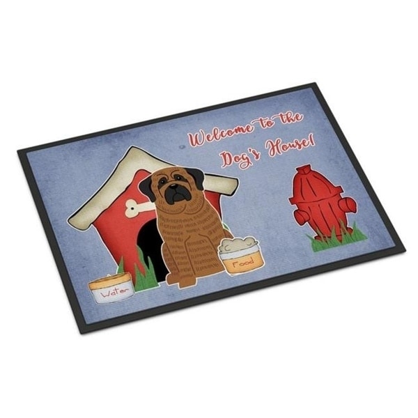Carolines Treasures BB2769MAT Dog House Collection Mastiff Brindle Indoor or Outdoor Mat 18 x 0.25 x 27 in.