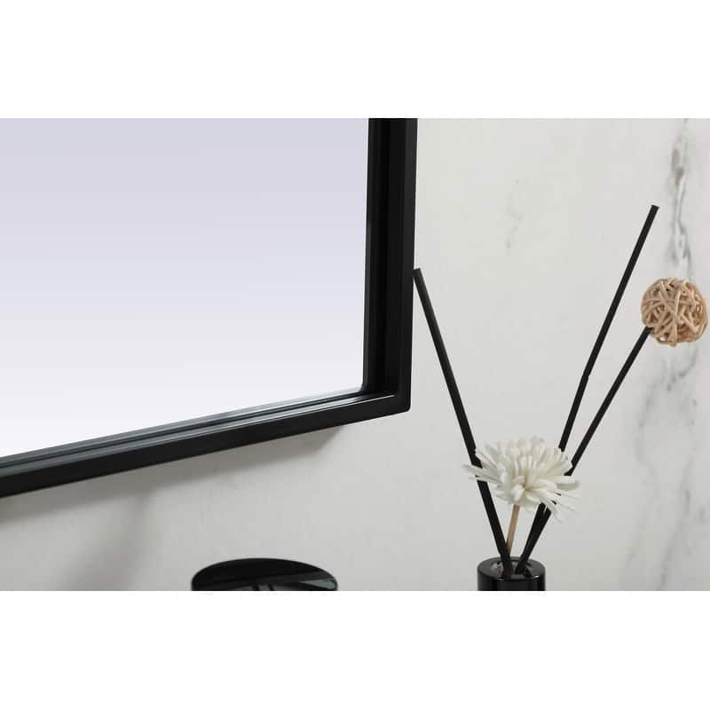 Indigo Home Metal Frame Arch Mirror 40x30 Inch