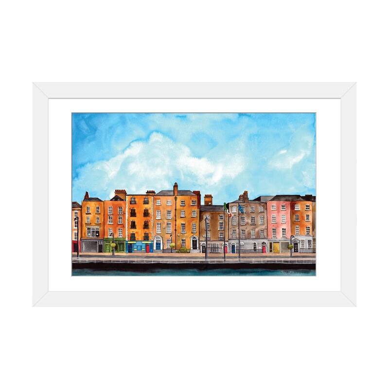 iCanvas "Dublin" by Terri Kelleher - White - 16x24x1