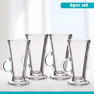 Al Fresco Latte 10oz Mug 4 Pack Gift Pack w/ Handles, Tea Cups