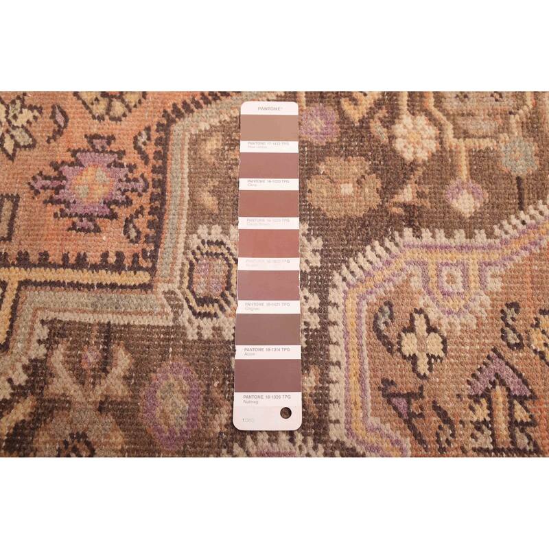 ECARPETGALLERY Hand-knotted Antalya Vintage Brown Wool Rug - 4'0 x 5'11