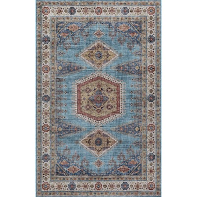 Momeni Karachi Traditional Area Rug with Non-Skid Backing
