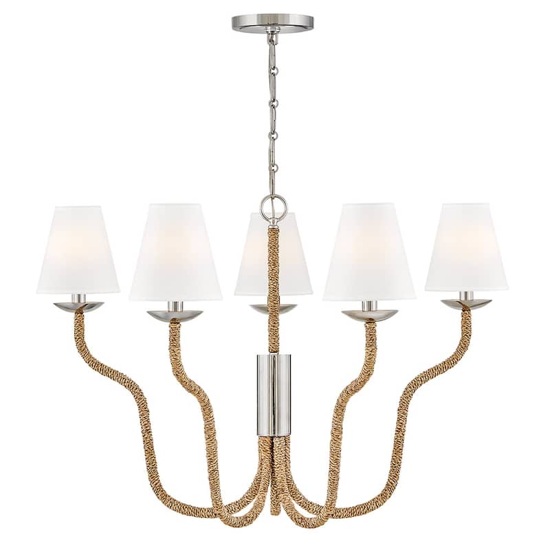 Hinkley Lighting 48444 Harwich 5 Light 36" Wide LED Chandelier