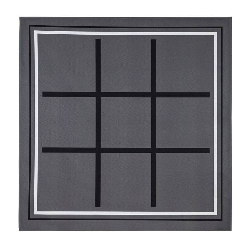 3 in. A Row/Target Toss Outdoor Reversible Game Set with Storage Bag - 48" x 48"