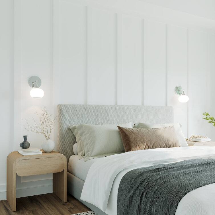 Acroma 1 Light Polished Chrome Finish Modern Globe Vanity Light