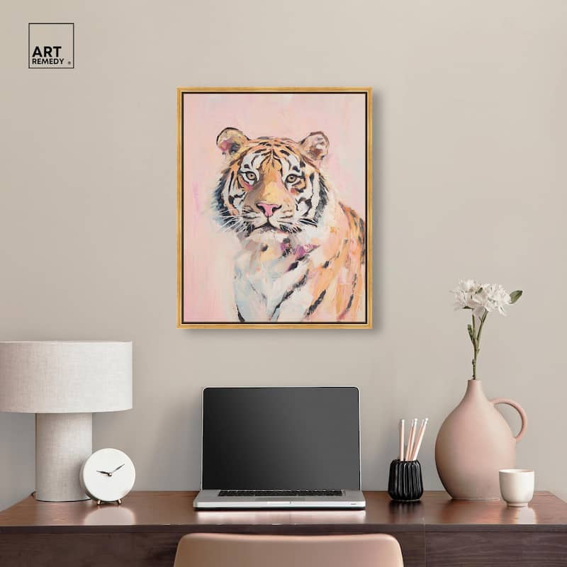 Quiet Tiger Canvas by Art Remedy