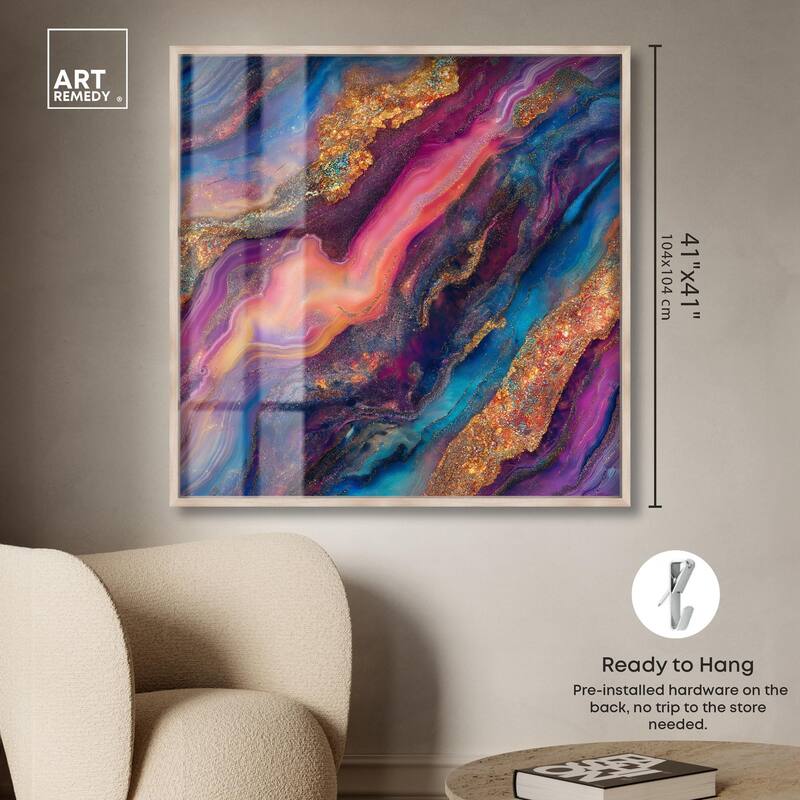 Glittering Spectrum III Shadowbox by Art Remedy