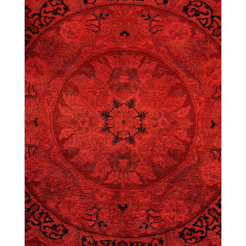 Fine Vibrance, One-of-a-Kind Hand-Knotted Area Rug - Orange, 9' 0" x 11' 10" - 9' 0" x 11' 10"