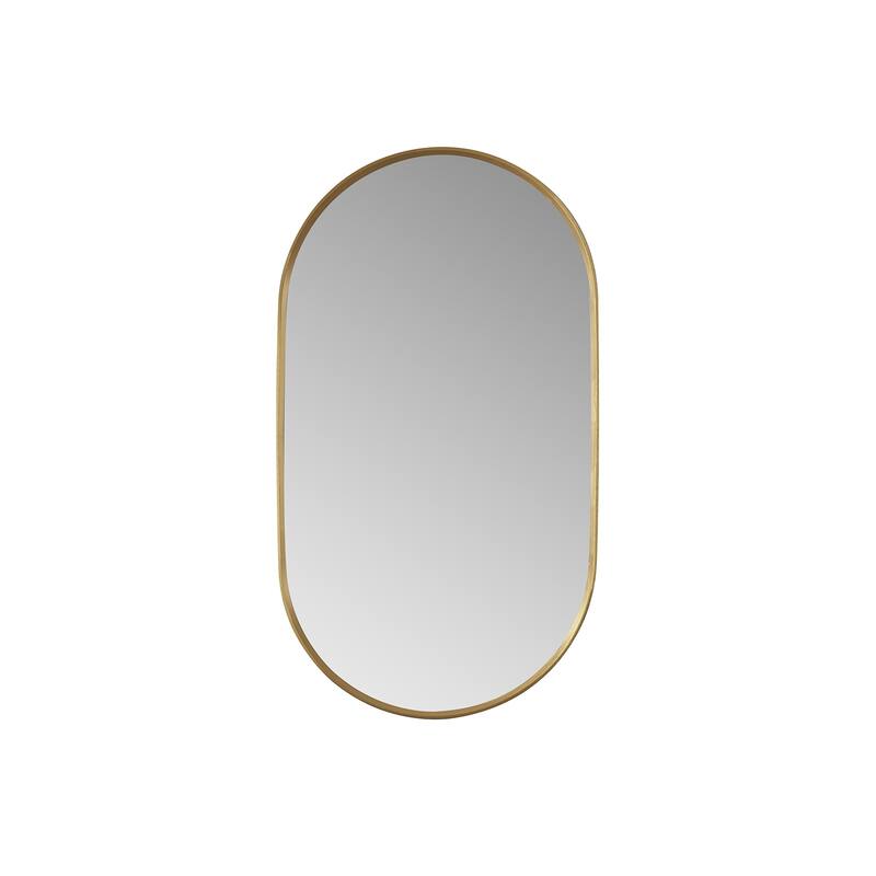 Miajadas Oval Aluminum Framed Wall Mount Mirror