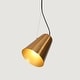 preview thumbnail 7 of 12, Patiy Mid-century Modern Gold Pendant Lights 1-light Dimmable Island Lighting with Metal Shade