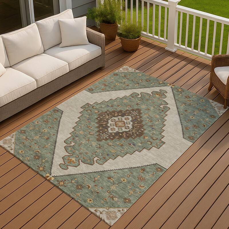 Machine Washable Indoor/ Outdoor Global Marrakesh Chantille Rug