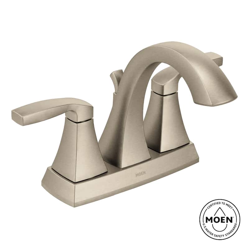 Moen Voss Double Handle Centerset Bathroom Faucet (Valve Included)