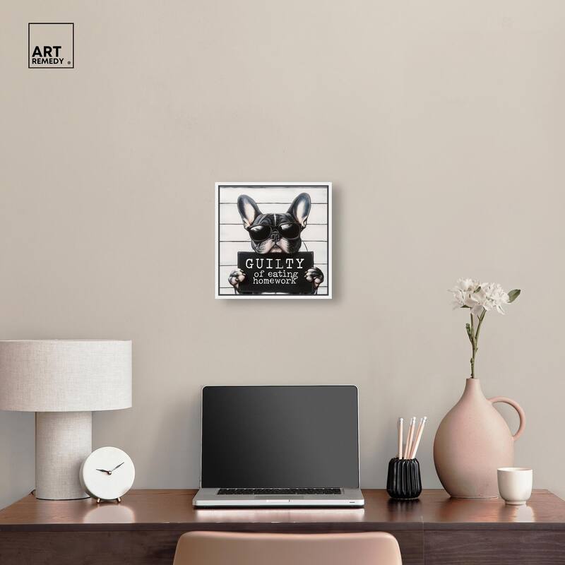 Guilty of Eating Homework Canvas by Art Remedy
