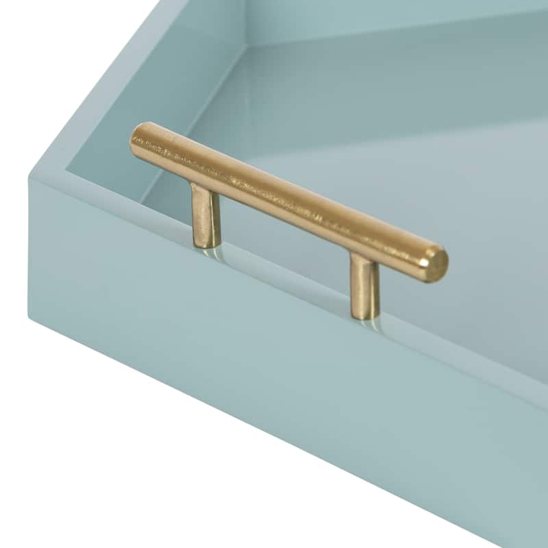 Kate and Laurel Lipton Hexagon Decorative Tray - 18x18