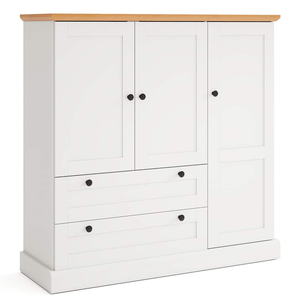 Gymax Sideboard Buffet Cabinet Kitchen Pantry Hutch Storage Cabinet
