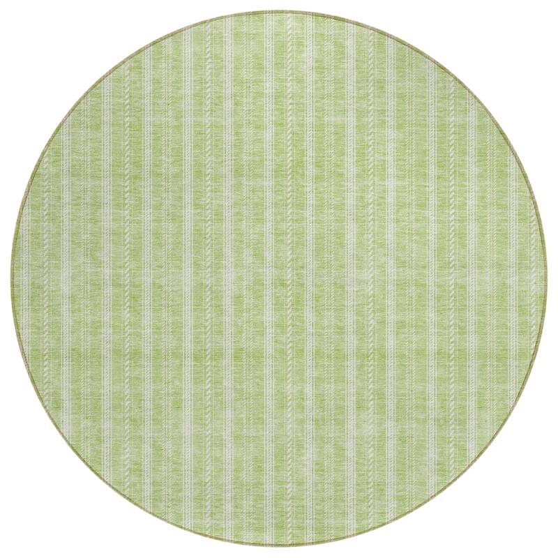 HomeRoots Striped Transitional Rectangle Outdoor Rug
