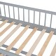 preview thumbnail 38 of 36, Twin Wooden House Bunk Bed w/ Extending Trundle, Roof & Ladder