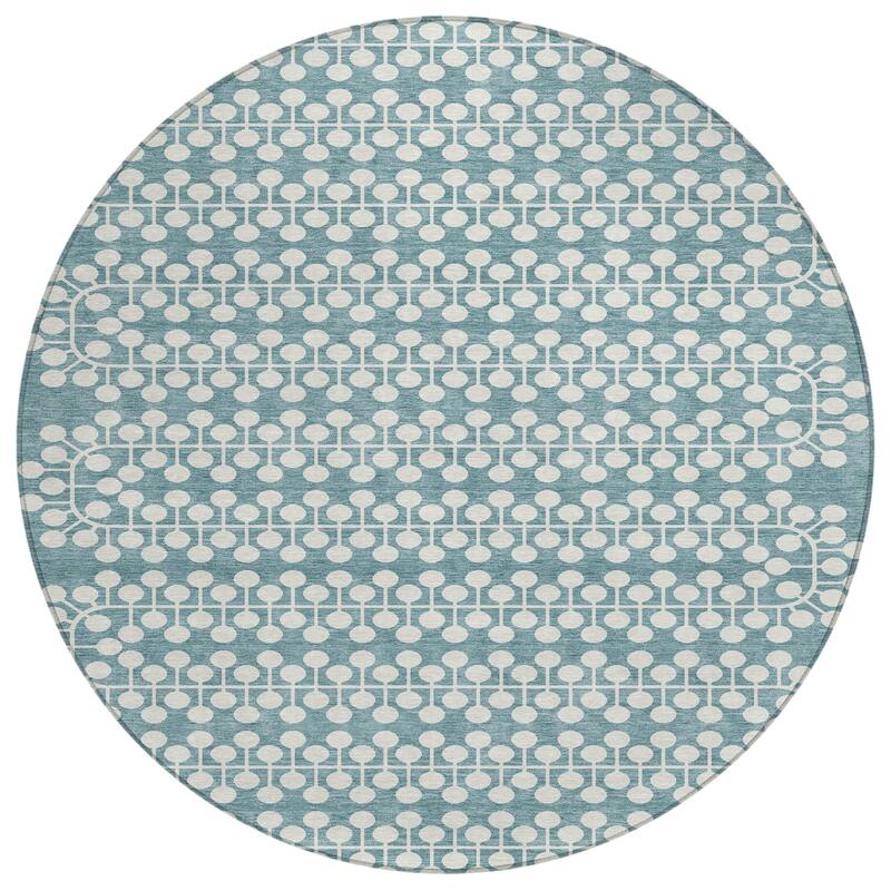 Machine Washable Indoor/ Outdoor Modern Ailey Chantille Rug