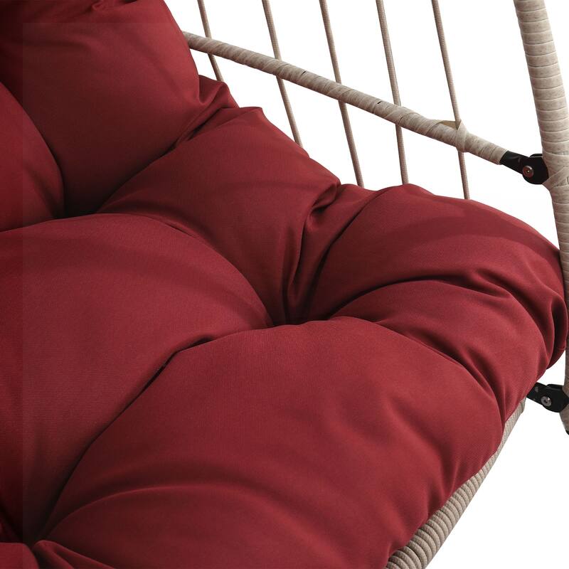 Outdoor garden rattan egg swing chair hanging chair