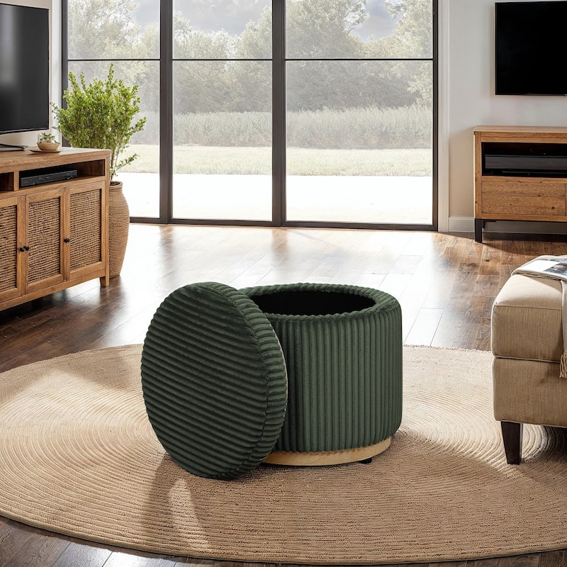Rue Sherpa/Corduroy Storage Ottoman