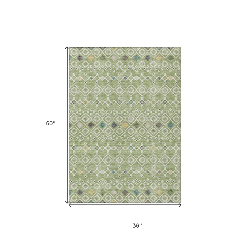 HomeRoots Geometric Modern Rectangle Outdoor Rug