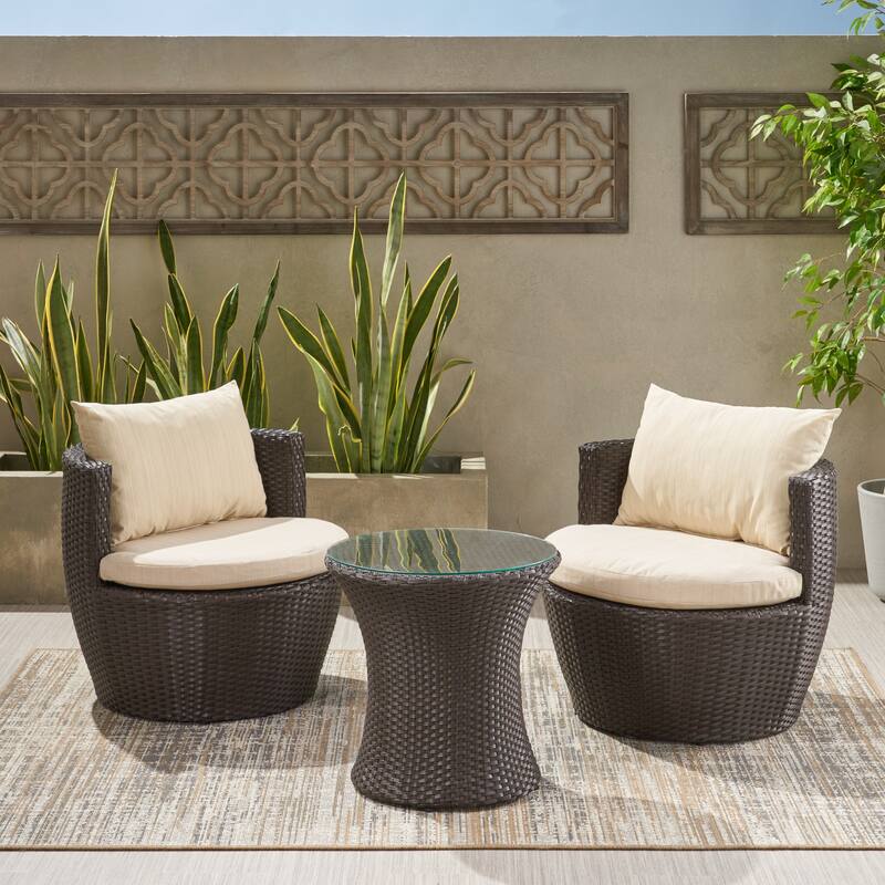 Comfortable 3-Piece Outdoor Chat Set for Relaxing and Socializing