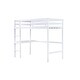 preview thumbnail 16 of 16, White Twin High Loft Bed with Safety Guardrail,Built-in desk,Ladder
