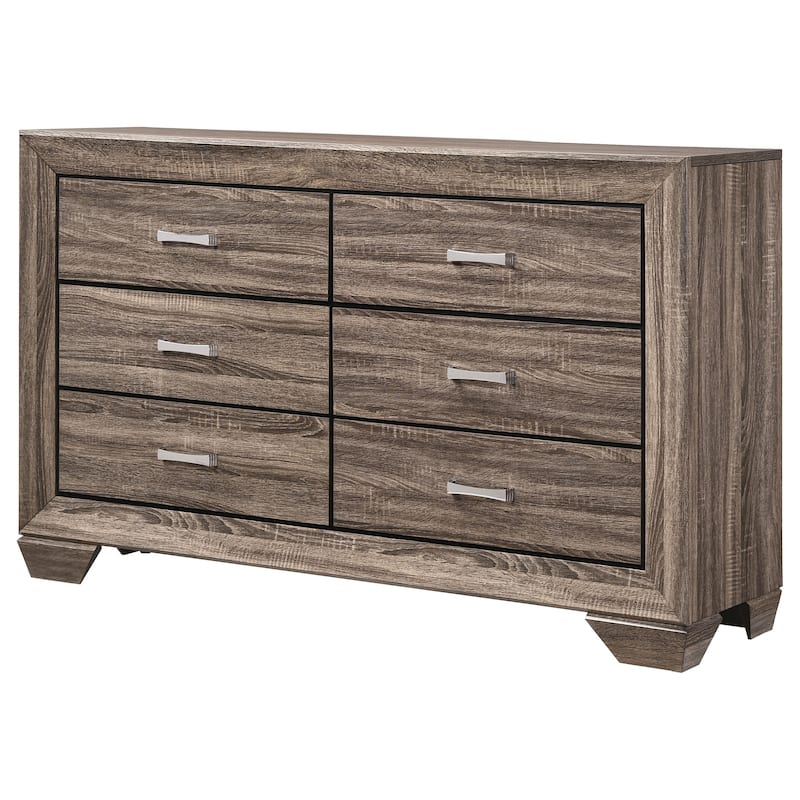 Kauffman Transitional Wood 6-drawer Dresser