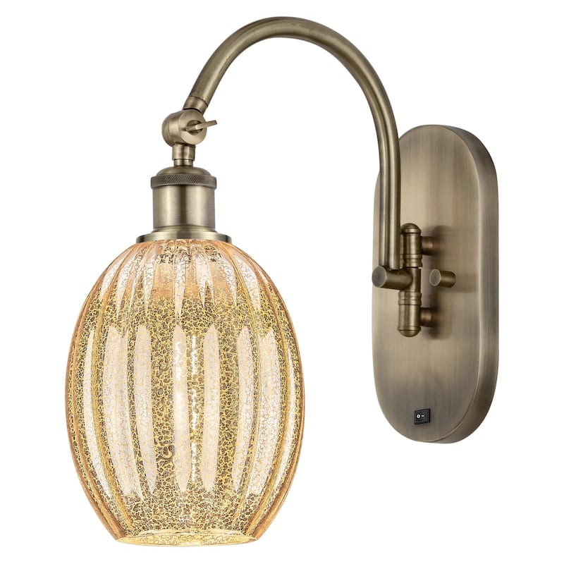 Innovations Lighting 918-1W-15-7 Preston Sconce Preston 15" Tall Wall - Antique Brass / Mercury