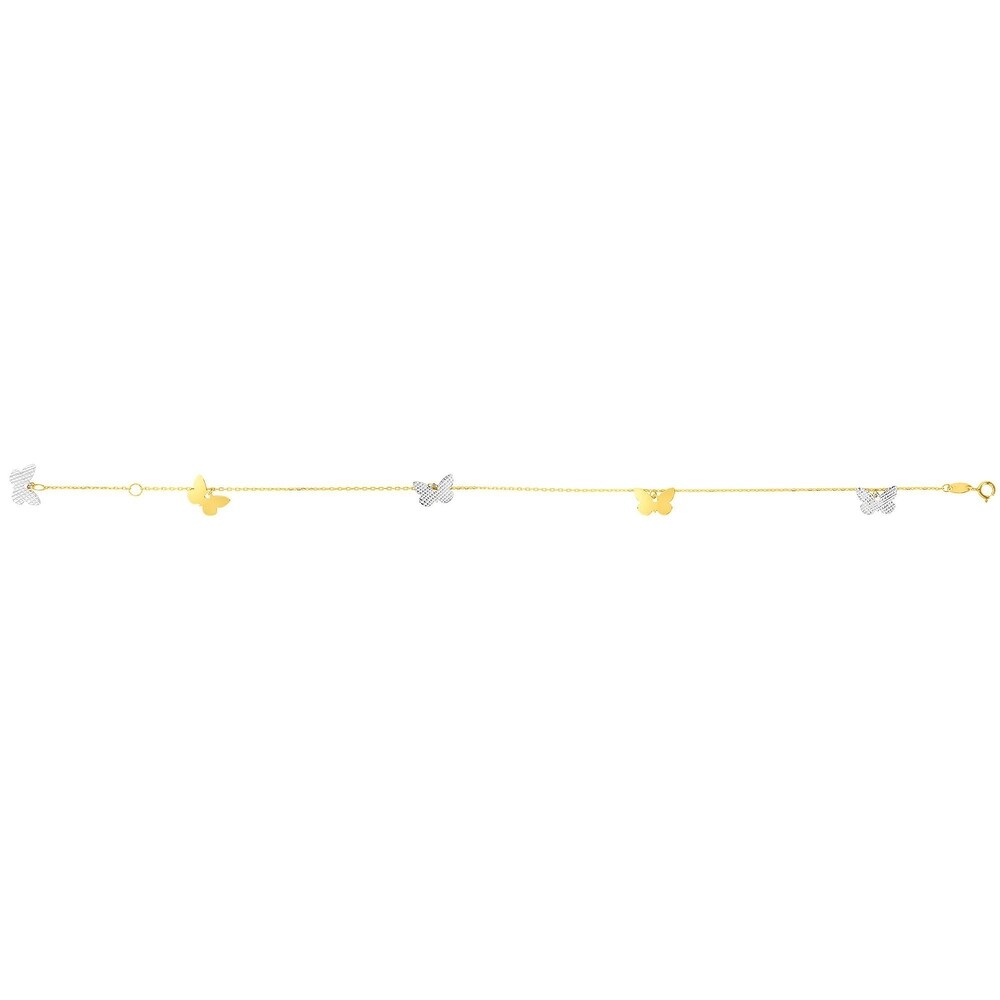 14 carat gold ankle bracelets