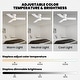 preview thumbnail 19 of 28, 32" Smart Gold & White Flush Mount Dimmable Ceiling Fan - 32''