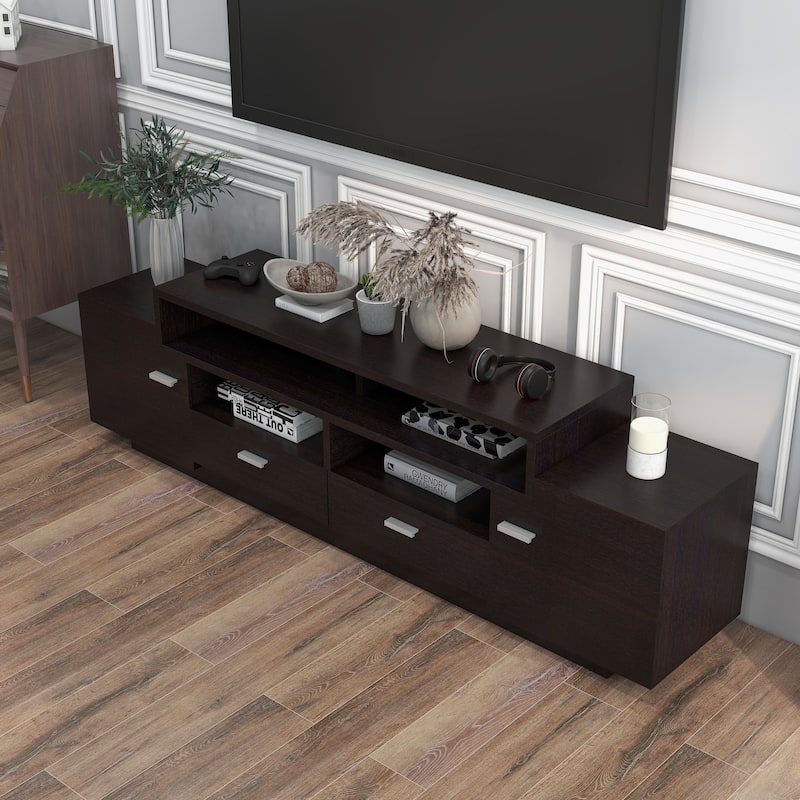 Peyson Contemporary 70-inch 2-Drawer Wood TV Stand by Furniture of America
