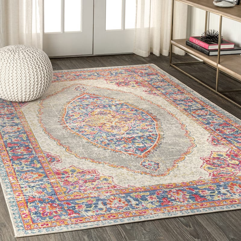 JONATHAN Y Flori Medallion Area Rug
