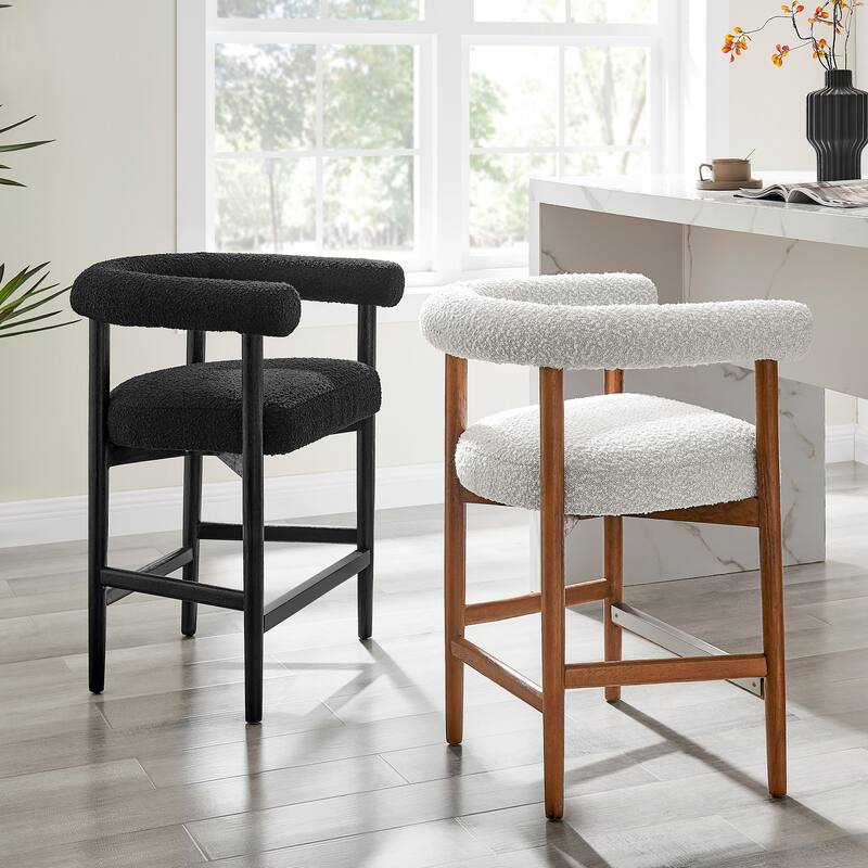 NPD Furniture Keanu Boucle Counter Stool