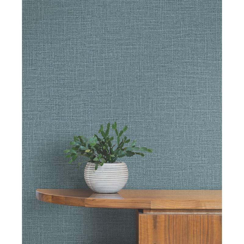 York Wallcoverings Loom Denim Wallpaper