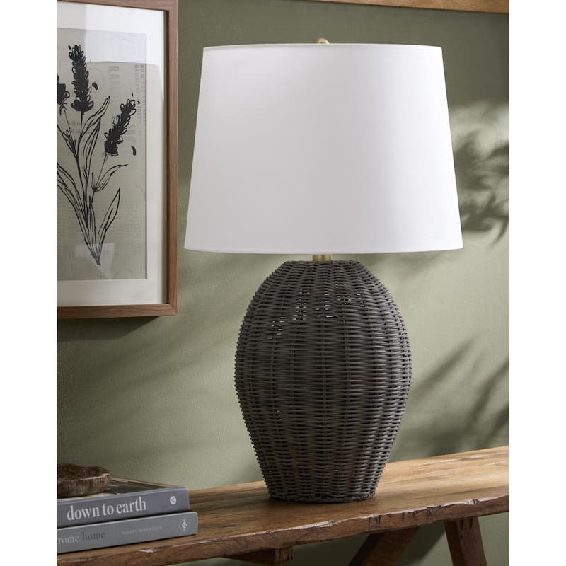 Livabliss Jacaranda Global Accent Floor Lamp - 24"H x 14"W x 14"D