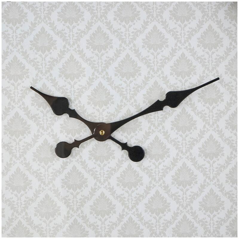 Brown Wooden Suspended Hanging Decorative Wall Clock with Brown Wood Accents