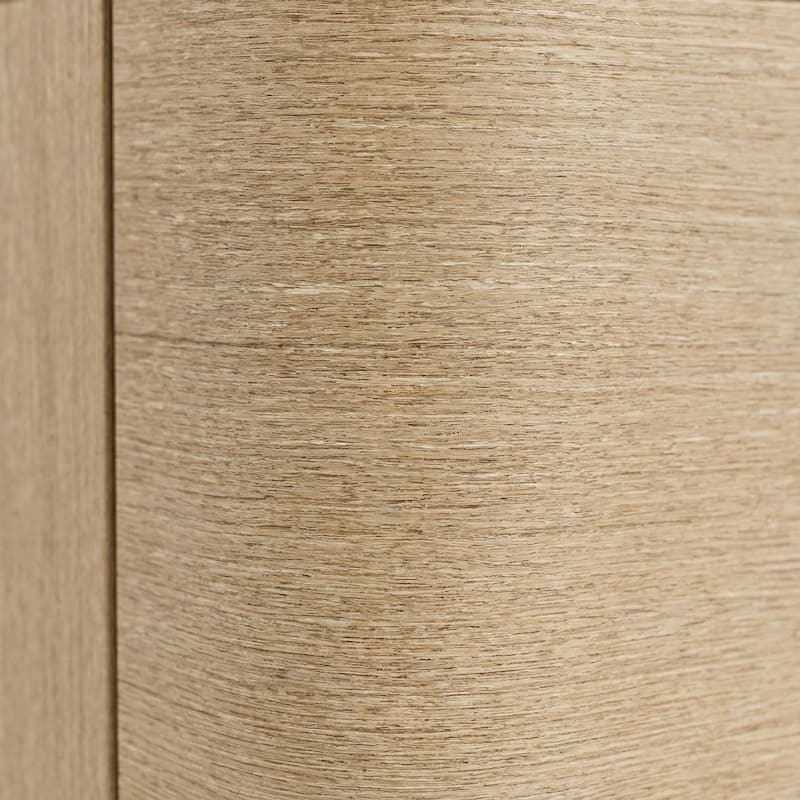 Coffee Table with Hidden Drawers, 55" Storage Coffee Table with Rounded Corners, Engineered Wood Veneer Living Room Center Table